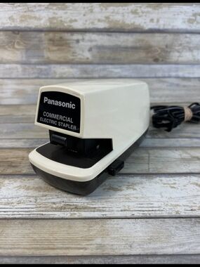 Panasonic Electric Stapler in Cream and Black